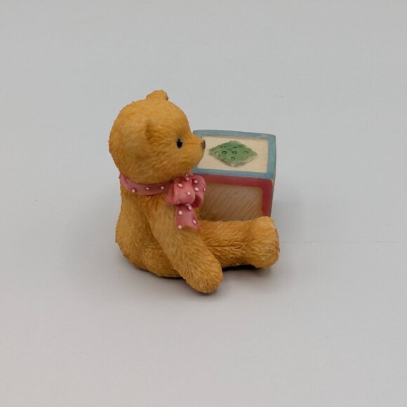 Cherished Teddies Bear with ABC "A" Block (158488A) 1995 - Picture 4 of 10